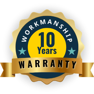10 year workmanship warranty badge